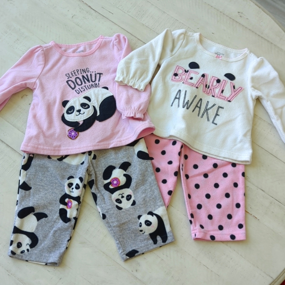 2 set, Carter's 12mo pajamas